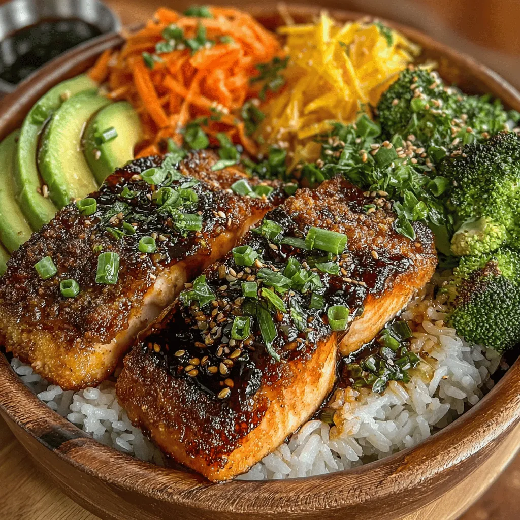 Sweet and Savory Honey Garlic Salmon Bowls are more than just a meal; they represent a harmonious blend of flavor, nutrition, and convenience. This dish beautifully marries the rich, buttery taste of salmon with the delightful sweetness of honey and the aromatic essence of garlic, creating a taste sensation that is both satisfying and heart-healthy. Perfect for busy weeknights or special occasions, these bowls are not only visually stunning but also offer a well-rounded, nutritious option that can cater to various dietary preferences.