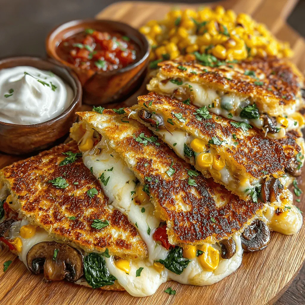- 2 cups shredded cheese (cheddar, mozzarella, or a blend) - 1 cup mixed vegetables (bell peppers, spinach, mushrooms, corn) - 4 large flour tortillas - 1 tablespoon olive oil - 1 teaspoon ground cumin - 1 teaspoon chili powder - Salt and pepper to taste