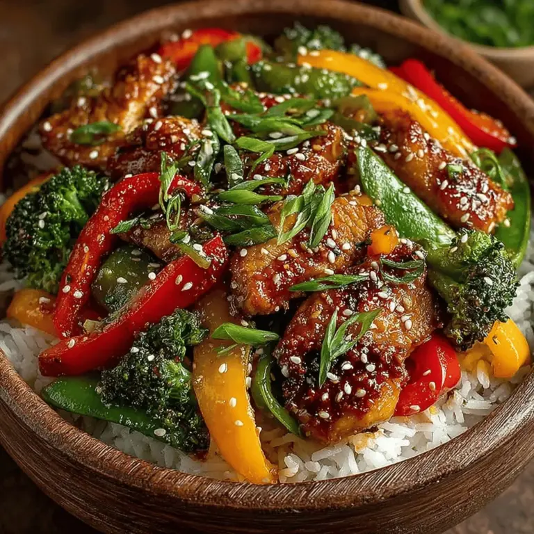 In today’s fast-paced world, finding the time to prepare a nutritious meal can often feel like a daunting task. Enter the Quick & Colorful Chicken Veggie Stir-Fry — a vibrant and healthy dish that not only delights the palate but also caters to the busy lifestyles of individuals and families alike. This stir-fry showcases a delightful mix of fresh vegetables and tender chicken, all cooked in a matter of minutes, making it the perfect solution for a satisfying weeknight dinner.