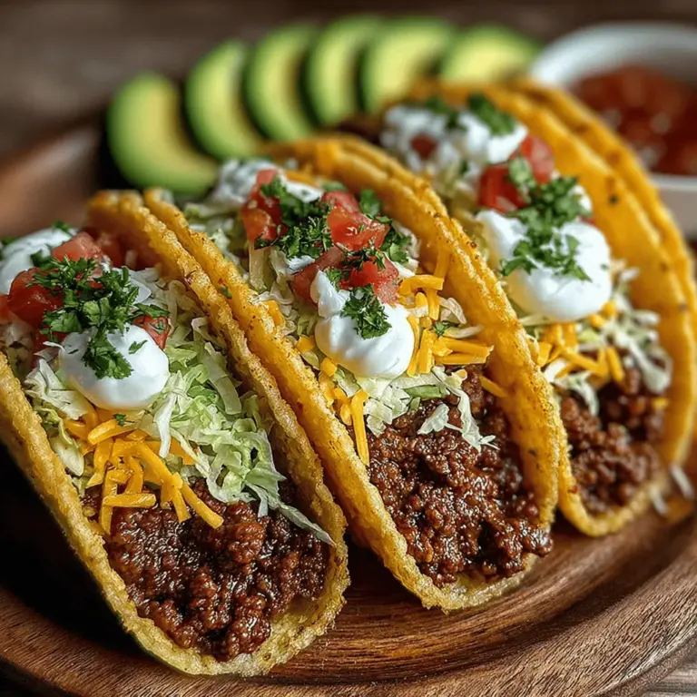 Tacos have long been a beloved dish in many households, captivating taste buds with their vibrant flavors and customizable nature. Originating from Mexico, tacos have transcended cultural boundaries, morphing into an essential component of Tex-Mex cuisine and a favorite for casual dining. Their charm lies not only in their taste but also in their ability to bring people together, whether it’s a weeknight dinner or a festive gathering with family and friends. In this article, we will explore a simple yet flavorful taco recipe featuring ground beef, fresh toppings, and homemade flavor that will elevate your taco nights to a new level.