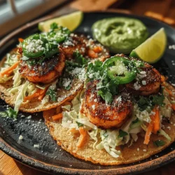 Sizzling shrimp tacos are a delightful fusion of flavors and textures that elevate any meal. In this article, we will explore a vibrant recipe for Sizzling Shrimp Tacos with Cilantro Lime Slaw, perfect for a quick weeknight dinner or a festive gathering. This dish features succulent shrimp marinated in a zesty blend of spices, served atop a refreshing slaw that adds crunch and brightness. With easy-to-follow instructions and a comprehensive breakdown of each component, you’re sure to impress your family and friends with these tacos.