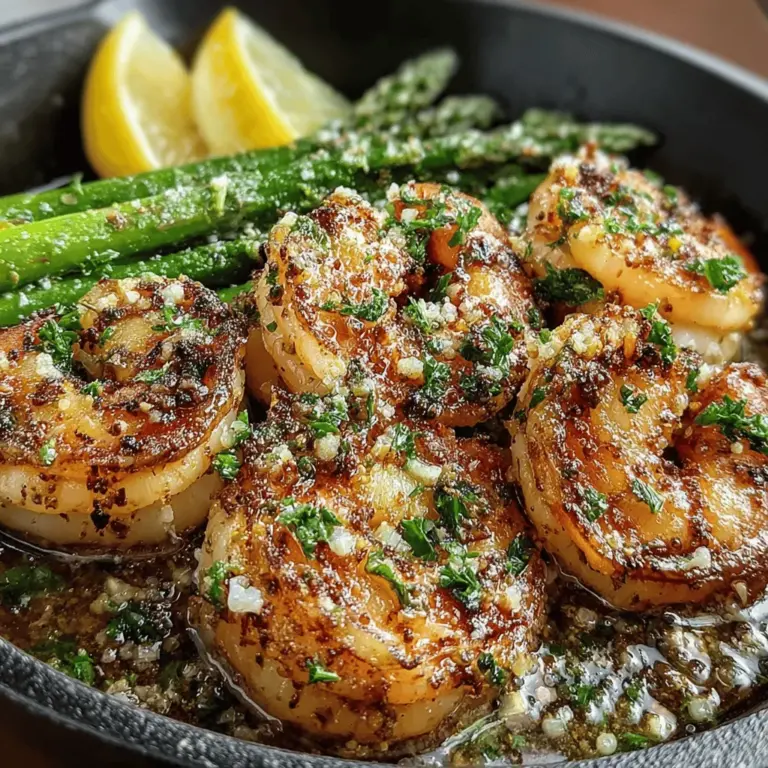 In today’s fast-paced world, finding time to prepare a wholesome meal can often feel like a daunting task. Enter the Zesty One-Pan Lemon Garlic Shrimp and Asparagus, a dish that not only brings vibrant flavors to your dinner table but also caters to your busy lifestyle. This recipe combines succulent shrimp and tender asparagus in a single pan, making clean-up a breeze while delivering a delightful culinary experience. The freshness of the shrimp paired with the crispness of asparagus creates a dish that is not only visually appealing but also packed with nutrients.