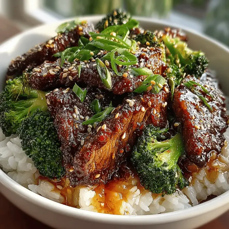 The allure of a quick and tasty meal can transform a busy weeknight into a delightful dining experience. Among the many options available, Beef & Broccoli Stir-Fry stands out for its vibrant flavors, nutritious ingredients, and ease of preparation. This dish features tender slices of beef paired with crisp broccoli, all enveloped in a savory sauce that will leave your taste buds dancing. Whether you’re an experienced chef or a beginner in the kitchen, this recipe is designed to help you create a satisfying meal in just 25 minutes.