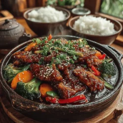 Quick Teriyaki Chicken & Veggie Delight is a delicious and vibrant dish that brings the flavors of Japan right to your kitchen. This dish is not only appealing to the palate but is also visually stunning, thanks to the colorful mix of vegetables. The best part? It can be prepared in under 30 minutes, making it an ideal choice for busy weeknights when you need a nutritious meal without spending hours in the kitchen. With tender chicken and a variety of mixed vegetables, this recipe is packed with protein, essential vitamins, and minerals, ensuring you and your family eat healthily while enjoying every bite.