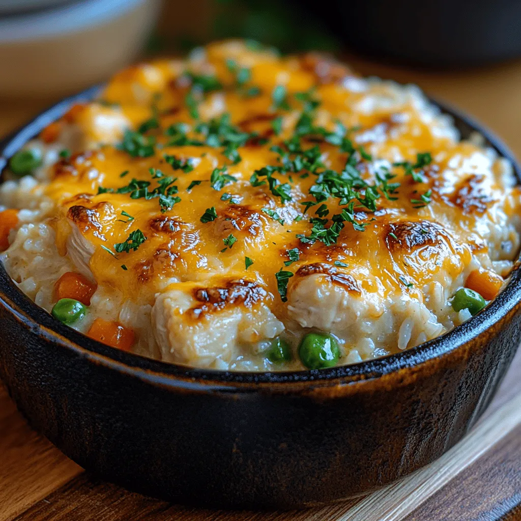 When it comes to comfort food, few dishes can rival the heartwarming appeal of Cheesy Chicken & Rice Delight. This scrumptious recipe combines tender chicken, creamy cheese, and fluffy rice into a delightful casserole that is sure to please even the pickiest of eaters. Perfect for family dinners and busy weeknights, this one-pan meal not only simplifies cleanup but also delivers a satisfying flavor profile that warms the soul.