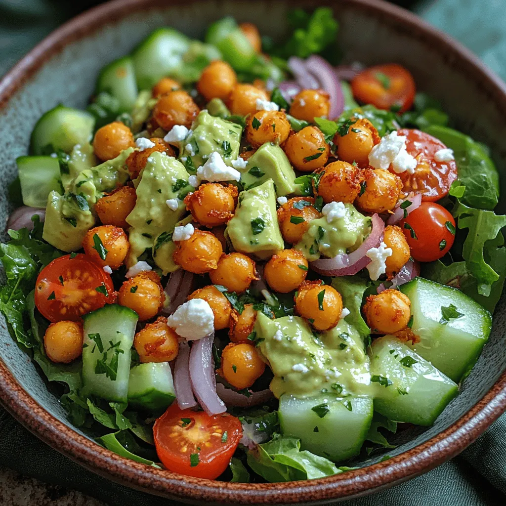 The Crunchy Chickpea Delight Salad is a vibrant and nutritious dish that stands out for its delightful textures and flavors. Packed with protein-rich chickpeas and an array of mixed greens, this salad is not only a feast for the eyes but also a powerhouse of health benefits. Perfect for any occasion—whether you're hosting a dinner party, preparing a quick lunch, or looking for a healthy side dish—this salad caters to various dietary needs, making it suitable for vegans, vegetarians, and those following a gluten-free lifestyle.