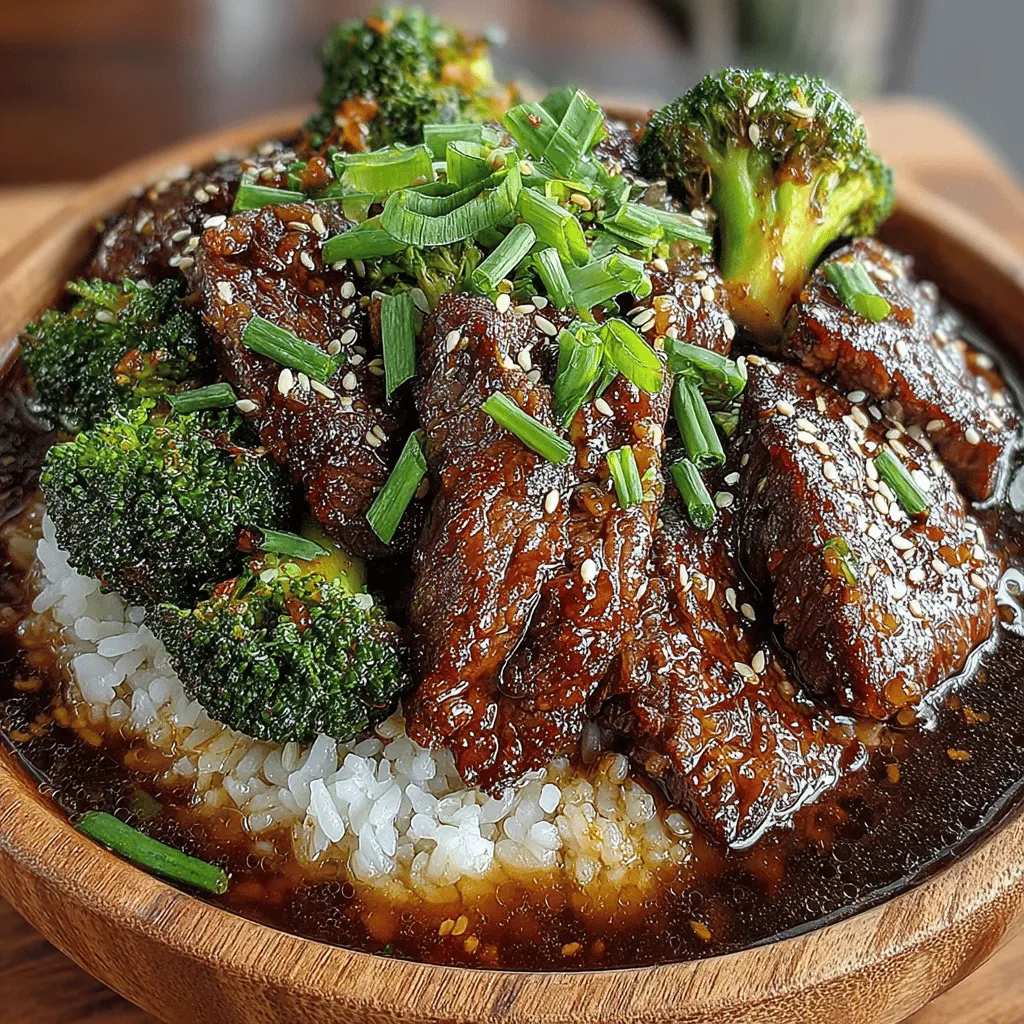 - 1 pound beef sirloin, thinly sliced against the grain - 2 cups broccoli florets - 2 tablespoons soy sauce - 1 tablespoon oyster sauce - 1 tablespoon cornstarch - 2 tablespoons vegetable oil - 3 cloves garlic, minced - 1 tablespoon fresh ginger, grated - 1 tablespoon sesame oil - Salt and pepper to taste - Cooked rice or noodles, for serving
