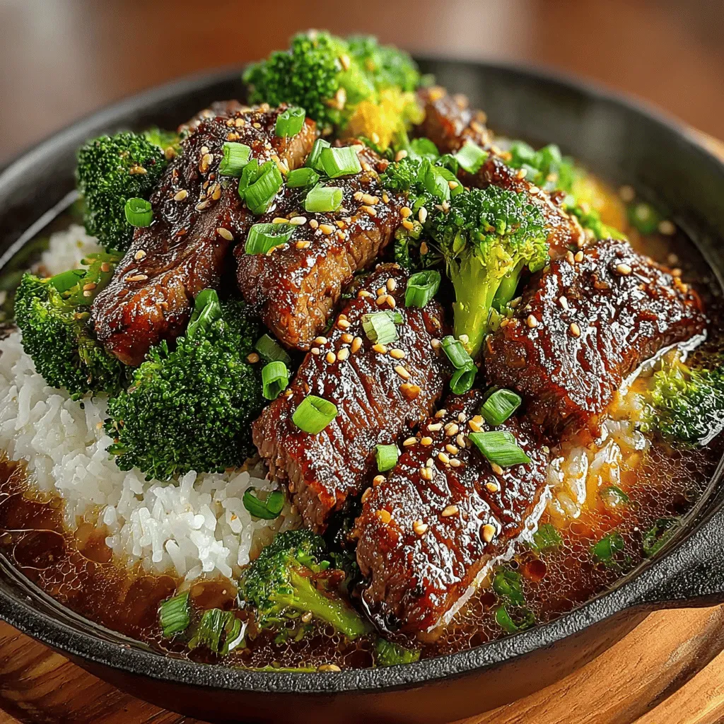 - 1 pound beef sirloin, thinly sliced against the grain - 2 cups broccoli florets - 2 tablespoons soy sauce - 1 tablespoon oyster sauce - 1 tablespoon cornstarch - 2 tablespoons vegetable oil - 3 cloves garlic, minced - 1 tablespoon fresh ginger, grated - 1 tablespoon sesame oil - Salt and pepper to taste - Cooked rice or noodles, for serving