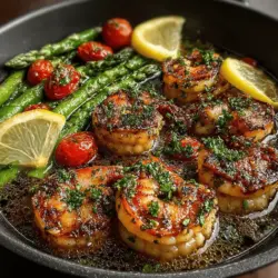 Zesty One-Pan Lemon Garlic Shrimp & Asparagus