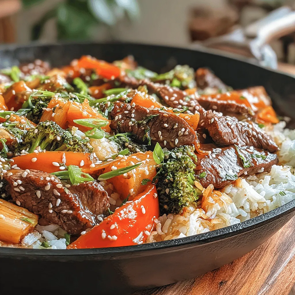 Sizzling Beef & Veggie Delight is a vibrant and hearty dish that brings together tender strips of beef and a colorful array of fresh vegetables. This stir-fry not only tantalizes the taste buds with its bold flavors but also provides a nutritious and well-rounded meal that can be enjoyed any day of the week. The combination of protein and fiber-rich veggies makes it a go-to option for those looking to maintain a balanced diet without sacrificing taste.