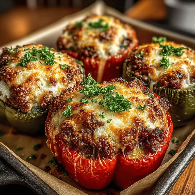 - 4 large bell peppers (any color) - 1 pound ground beef (85% lean recommended) - 2 cups fresh spinach, chopped - 1 cup cooked rice (white or brown) - 1 medium onion, diced - 2 cloves garlic, minced - 1 can (14.5 ounces) diced tomatoes, drained - 1 teaspoon Italian seasoning - 1 teaspoon salt - ½ teaspoon black pepper - ½ cup shredded cheese (optional, for topping) - Olive oil for cooking