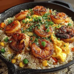 In the realm of quick and satisfying meals, Sizzling Savory Skillet Shrimp Fried Rice stands out as a favorite. This dish not only combines the succulent flavors of shrimp with the comforting essence of fried rice, but it also offers a delightful crunch and a vibrant array of colors from fresh vegetables. Perfect for a weeknight dinner or a special occasion, this recipe is both easy to make and deliciously satisfying. Join us as we explore the steps to create this flavorful dish, along with insights into its ingredients and cooking techniques.