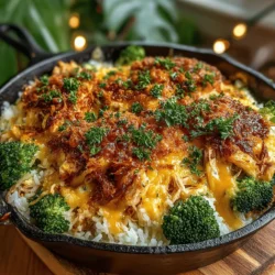 The One-Pan Cheesy Broccoli and Chicken Bake is a delightful dish that brings together the flavors of tender chicken, fresh broccoli, and gooey cheese, all baked to perfection in a single pan. In today’s fast-paced world, the importance of quick and delicious meals cannot be overstated. This recipe is not only easy to prepare but also minimizes cleanup, making it ideal for busy weeknights. With its rich flavors and comforting texture, this dish is sure to become a family favorite.