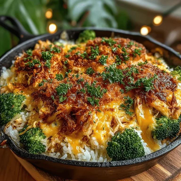 The One-Pan Cheesy Broccoli and Chicken Bake is a delightful dish that brings together the flavors of tender chicken, fresh broccoli, and gooey cheese, all baked to perfection in a single pan. In today’s fast-paced world, the importance of quick and delicious meals cannot be overstated. This recipe is not only easy to prepare but also minimizes cleanup, making it ideal for busy weeknights. With its rich flavors and comforting texture, this dish is sure to become a family favorite.