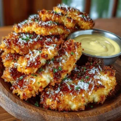 - 1 pound chicken breast tenders - 1 cup buttermilk - 1 teaspoon garlic powder - 1 teaspoon onion powder - 1 teaspoon smoked paprika - 1 teaspoon Italian seasoning - Salt and pepper to taste - 2 cups panko breadcrumbs - 1/2 cup grated Parmesan cheese - Cooking spray or olive oil