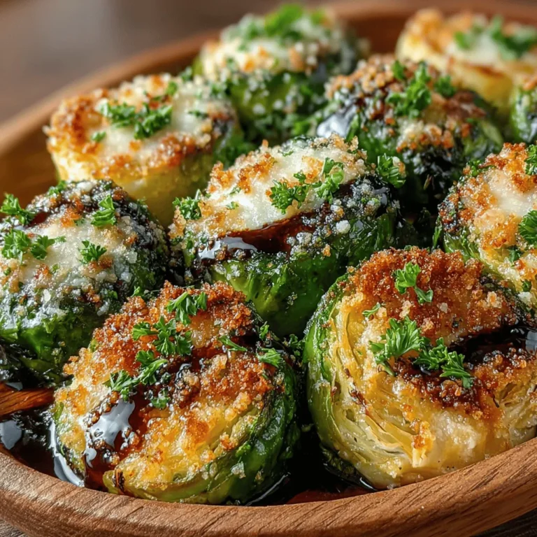 Discover the delightful world of Brussels sprouts with a recipe that transforms these often-overlooked vegetables into a crispy, flavorful side dish. The combination of garlic and Parmesan creates a mouthwatering flavor profile, while the roasting process ensures each bite is perfectly caramelized. This guide will provide you with everything you need to know to make Crispy Garlic Parmesan Roasted Brussels Sprouts, perfect for enhancing any meal.
