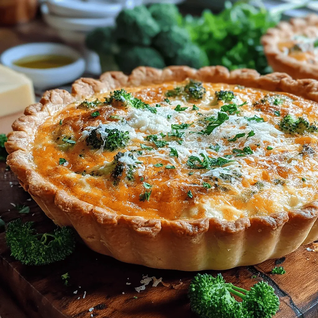 Quiche is a delightful dish that seamlessly transitions from breakfast to lunch or dinner, making it a beloved staple in many households. The Cheesy Broccoli Bliss Quiche stands out with its harmonious combination of comforting flavors and nutritious ingredients, making it an ideal choice for families on the go or for special gatherings. Its easy preparation and quick cooking time further enhance its appeal, ensuring that you can enjoy a delicious meal without spending hours in the kitchen.