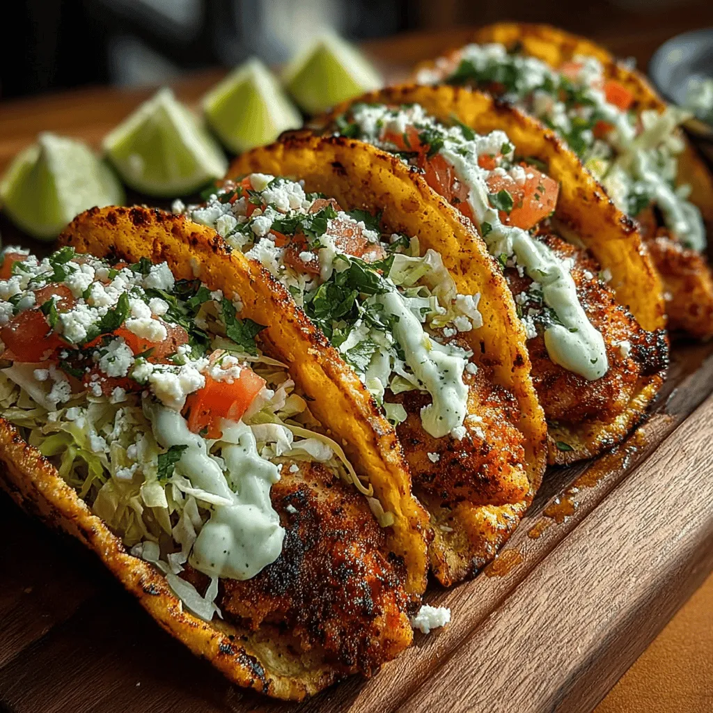 Delve into the culinary bliss of Crispy Chicken Tacos with Avocado Lime Crema, a dish that perfectly balances crunch and creaminess. This recipe not only satisfies your taste buds but also brings a burst of color and flavor to your table. Ideal for family dinners or casual gatherings, these tacos are sure to impress. In this article, we’ll explore the ingredients, preparation steps, and the delightful flavors that make this dish a favorite among taco lovers.