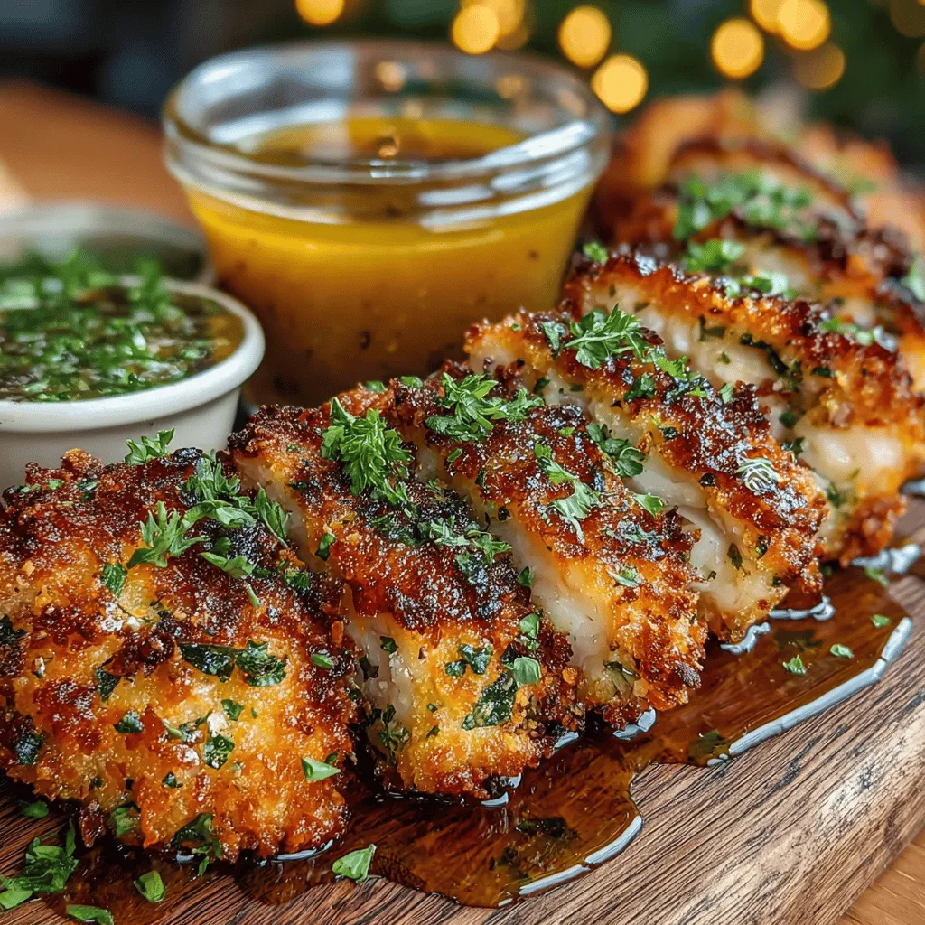 - 1 pound boneless, skinless chicken breasts - 1 cup buttermilk - 1 cup all-purpose flour - 1 teaspoon garlic powder - 1 teaspoon onion powder - 1 teaspoon smoked paprika - 1 teaspoon dried oregano - Salt and pepper to taste - 1 cup panko breadcrumbs - Cooking spray or olive oil for baking