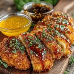 - 1 pound boneless, skinless chicken breasts - 1 cup buttermilk - 1 cup all-purpose flour - 1 teaspoon garlic powder - 1 teaspoon onion powder - 1 teaspoon smoked paprika - 1 teaspoon dried oregano - Salt and pepper to taste - 1 cup panko breadcrumbs - Cooking spray or olive oil for baking