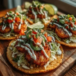 - 1 pound of large shrimp, peeled and deveined - 2 tablespoons olive oil - 1 teaspoon chili powder - 1 teaspoon cumin - 1 teaspoon smoked paprika - 1/2 teaspoon garlic powder - 1/2 teaspoon onion powder - Salt and pepper to taste - 8 small corn or flour tortillas - 1 cup shredded cabbage - Fresh cilantro for garnish - Lime wedges for serving