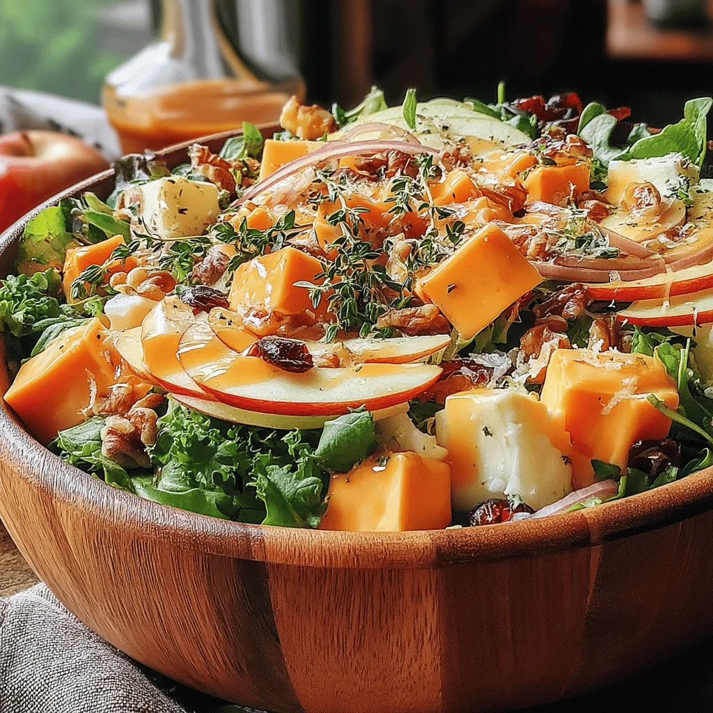 As the leaves begin to change and the air turns crisp, it’s time to celebrate the flavors of fall with a refreshing and hearty Apple & Cheddar Harvest Salad. This delightful dish combines the sweetness of apples, the sharpness of cheddar, and the crunch of toasted walnuts, making it the perfect addition to your autumn table. Not only is this salad visually appealing, but it also packs a nutritional punch, offering a great balance of vitamins, minerals, and healthy fats. In this article, we will explore the ingredients, preparation steps, and the delightful fusion of flavors that make this salad a must-try this season.