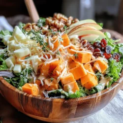 As the leaves begin to change and the air turns crisp, it’s time to celebrate the flavors of fall with a refreshing and hearty Apple & Cheddar Harvest Salad. This delightful dish combines the sweetness of apples, the sharpness of cheddar, and the crunch of toasted walnuts, making it the perfect addition to your autumn table. Not only is this salad visually appealing, but it also packs a nutritional punch, offering a great balance of vitamins, minerals, and healthy fats. In this article, we will explore the ingredients, preparation steps, and the delightful fusion of flavors that make this salad a must-try this season.
