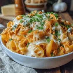Spicy Buffalo Chicken Mac and Cheese
