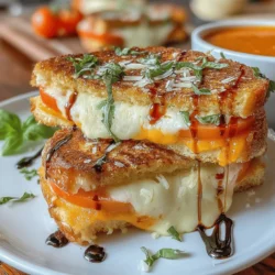 Grilled cheese sandwiches have long been a beloved comfort food, cherished for their simplicity and satisfying flavor. This classic dish has evolved over time, and one of the most delightful variations is the Tomato Basil Grilled Cheese Melt. Combining the rich, gooey goodness of melted cheese with the freshness of basil and juicy tomatoes, this gourmet twist takes the traditional grilled cheese to new heights.