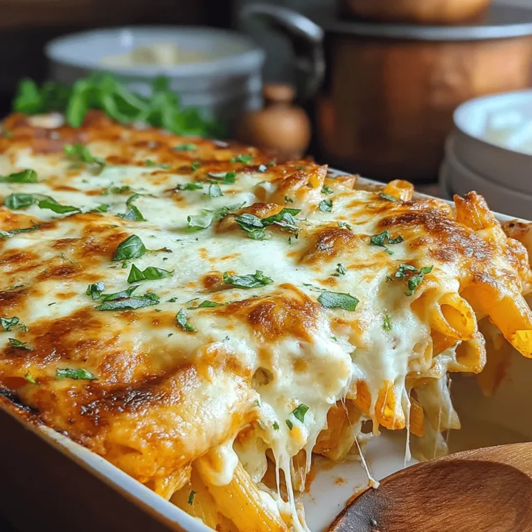 The Creamy Spinach Ricotta Pasta Bake is a delightful comfort food that brings together the rich flavors of creamy ricotta, savory spinach, and perfectly baked pasta. This dish is not only a treat for the taste buds but also a feast for the eyes, making it a perfect centerpiece for both weeknight dinners and special occasions.