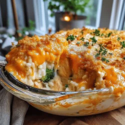 Cheesy Delight Chicken & Rice Bake