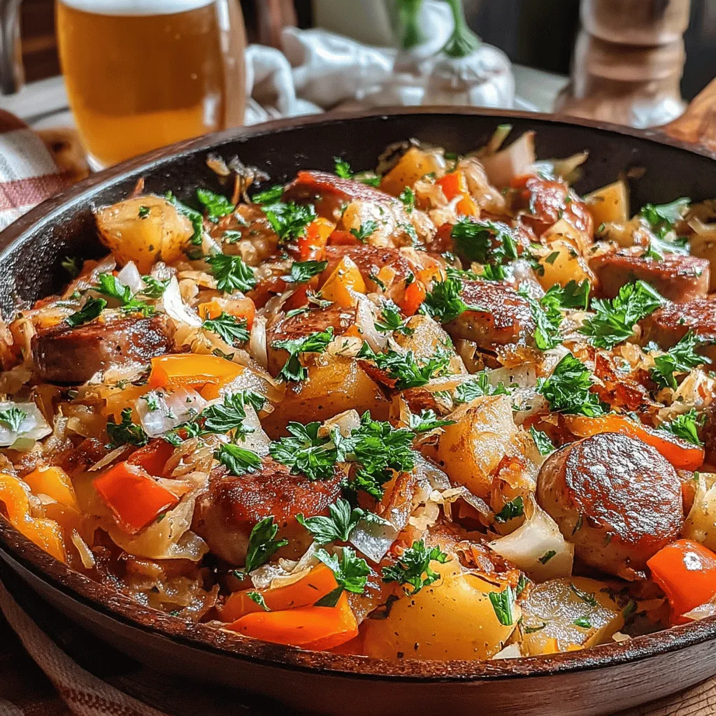 Discover the heartwarming flavors of Germany with this Savory Oktoberfest Bratwurst Skillet recipe. Perfect for gatherings, this dish combines the rich taste of bratwurst with vibrant vegetables, tangy sauerkraut, and a splash of beer, creating a hearty meal that celebrates traditional Oktoberfest fare. In this article, we will explore the history of bratwurst, the significance of Oktoberfest, and guide you through the step-by-step process of crafting this delicious skillet dish.