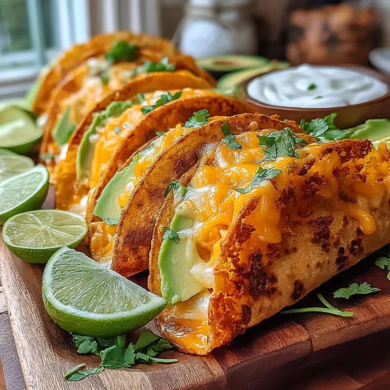 Welcome to a culinary adventure that brings together the creamy delight of avocados and the satisfying crunch of crispy tacos. Cheesy, Crispy Avocado Tacos are the perfect dish for anyone seeking a unique twist on traditional tacos. This recipe combines simple ingredients with easy-to-follow steps, making it an ideal option for both novice cooks and seasoned chefs alike. Whether you're hosting a casual gathering or looking for a quick weeknight dinner, these tacos offer a flavorful and satisfying experience that will leave your taste buds dancing.