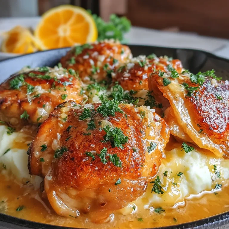Lemon Butter Chicken Thighs are a delightful dish that beautifully combines the zesty brightness of lemon with the rich creaminess of butter. This recipe transforms simple chicken thighs into a gourmet meal that’s sure to impress family and friends. The vibrant flavors create an irresistible aroma that fills your kitchen, making it a perfect choice for any occasion.