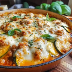 Cheesy Turkey Zucchini Delight