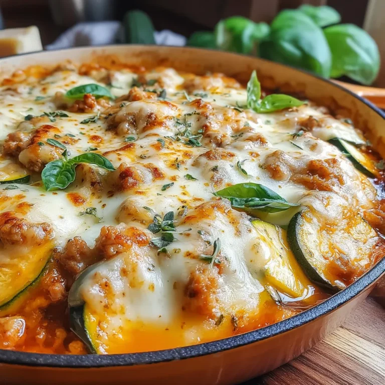 In the realm of comfort food, few dishes can compete with the delightful combination of cheesy goodness and nutritious vegetables. The Cheesy Turkey Zucchini Delight is a wholesome meal that marries the savory flavors of ground turkey with the fresh, light taste of zucchini, all enveloped in a rich marinara sauce and topped with gooey cheese. This recipe not only caters to those seeking a delicious dinner but also emphasizes health and nutrition, making it a perfect option for families and health-conscious individuals alike.