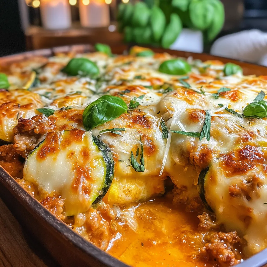 In the realm of comfort food, few dishes can compete with the delightful combination of cheesy goodness and nutritious vegetables. The Cheesy Turkey Zucchini Delight is a wholesome meal that marries the savory flavors of ground turkey with the fresh, light taste of zucchini, all enveloped in a rich marinara sauce and topped with gooey cheese. This recipe not only caters to those seeking a delicious dinner but also emphasizes health and nutrition, making it a perfect option for families and health-conscious individuals alike.
