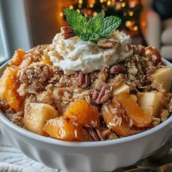 Festive Air Fryer Gingerbread Breakfast Crumble