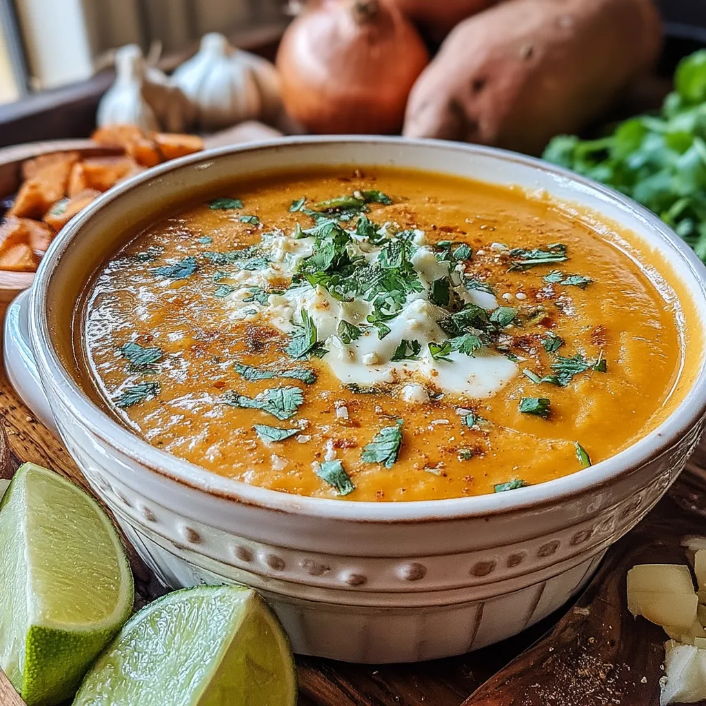 As the weather turns cooler, there’s nothing quite like a warm bowl of soup to bring comfort and warmth to your dining table. This Cozy Smoky Chipotle Sweet Potato Soup is the perfect dish to embrace the seasonal shift, combining the natural sweetness of sweet potatoes with the smoky heat of chipotle peppers. Each spoonful is not only a delight for the palate but also a hug in a bowl, making it an ideal choice for chilly evenings.