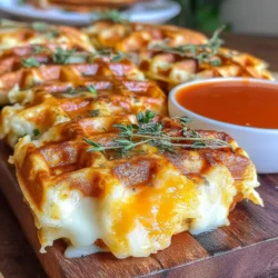 Grilled cheese sandwiches have long been a beloved comfort food, but have you ever considered transforming them into a delightful waffle form? Snack-sized grilled cheese waffles offer a fun and innovative twist on this classic favorite, making them perfect for parties, family gatherings, or a cozy night in. Their bite-sized nature makes them easy to share, and they're sure to satisfy both kids and adults alike.