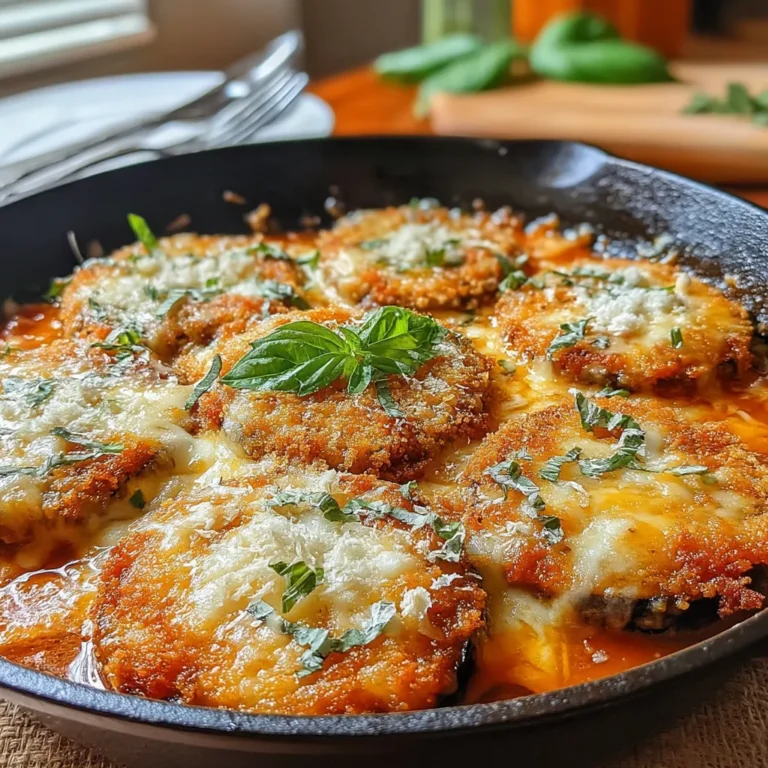 Eggplant Parmesan is a beloved classic Italian dish that brings together the rich flavors of eggplant, gooey cheese, and savory marinara sauce. Traditionally baked, this comforting meal has been reinvented in a skillet for those who crave a quicker and easier preparation without sacrificing taste.