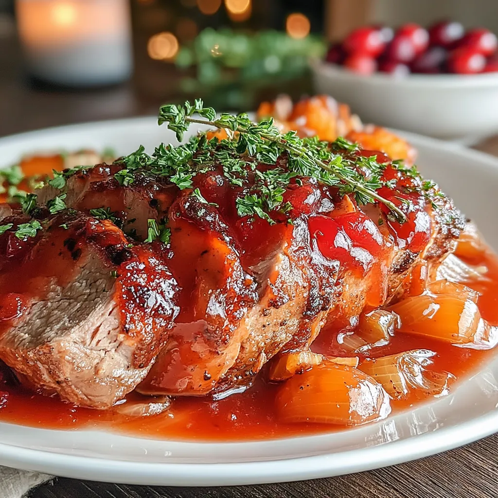 Embrace the flavors of the season with our Festive Crockpot Cranberry Sauce Pork Loin recipe. This dish combines the savory richness of pork with the tart sweetness of cranberry sauce, creating a meal that is perfect for holiday gatherings or cozy family dinners. Not only is this recipe easy to prepare, but it also delivers an impressive and delicious result that will delight your guests. The slow cooking process allows the flavors to meld beautifully, ensuring that every bite is full of warmth and satisfaction. In this article, we will explore the ingredients, step-by-step instructions, and tips to enhance your cooking experience, ensuring that your festive celebration is memorable.