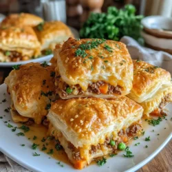 Hearty Beef Pot Pie Squares