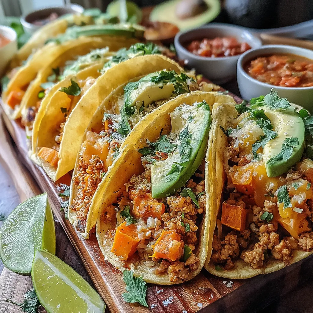 Tacos are a fantastic meal option that can easily cater to a variety of dietary preferences. They’re not only versatile but also allow for endless combinations of flavors and textures, making them a beloved choice for any occasion. Our Savory Turkey & Sweet Potato Tacos combine lean protein with wholesome sweet potatoes, creating a delicious and satisfying dish that everyone will enjoy.