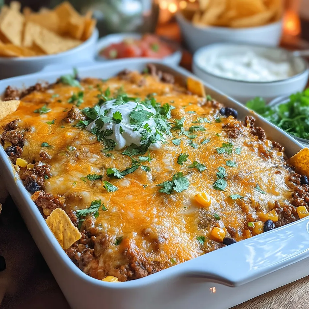 Casseroles are a beloved staple in home cooking, providing a comforting and hearty meal that brings families together. They are the ultimate convenience dish, allowing you to combine various ingredients into a single, satisfying bake that is both delicious and easy to prepare. One such delightful option is the Cheesy Ground Beef Taco Casserole, a dish that encapsulates the warmth and flavor of classic tacos in a cozy casserole format.