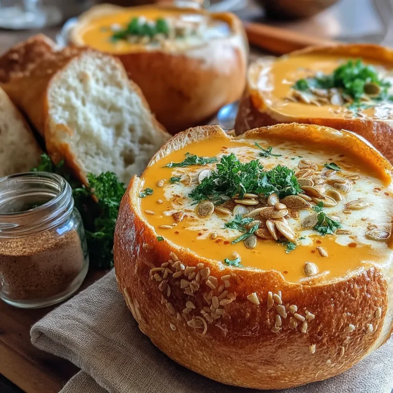 As the leaves turn golden and the air becomes crisp, there's nothing quite as comforting as a warm bowl of pumpkin soup. This seasonal favorite not only embodies the essence of fall but also wraps you in a cozy embrace with its rich, creamy texture. The addition of cheesy flavors elevates this classic dish, making it a delectable treat for any occasion.